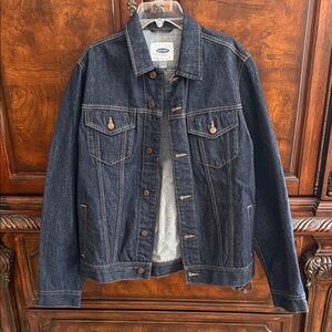 Old Navy Men's Dark Blue Denim Jacket